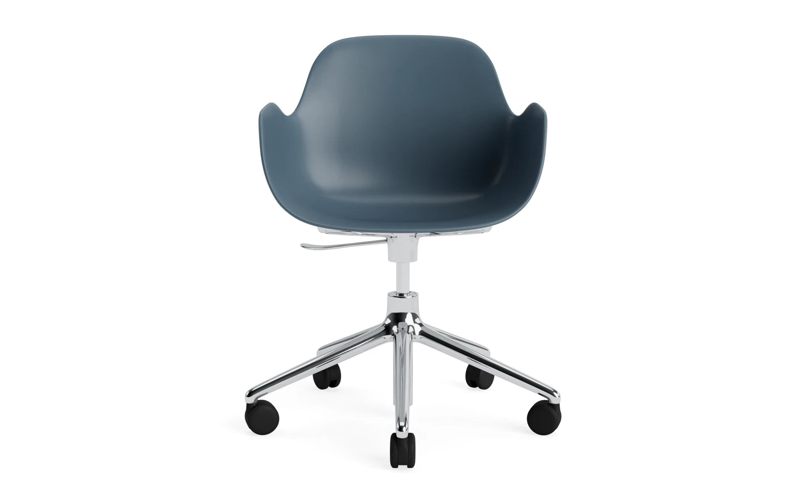 Der Form Bürostuhl mit Armlehnen von Normann Copenhagen bietet eleganten Komfort und ergonomische Unterstützung, perfekt für stilvolle Arbeitsumgebungen.