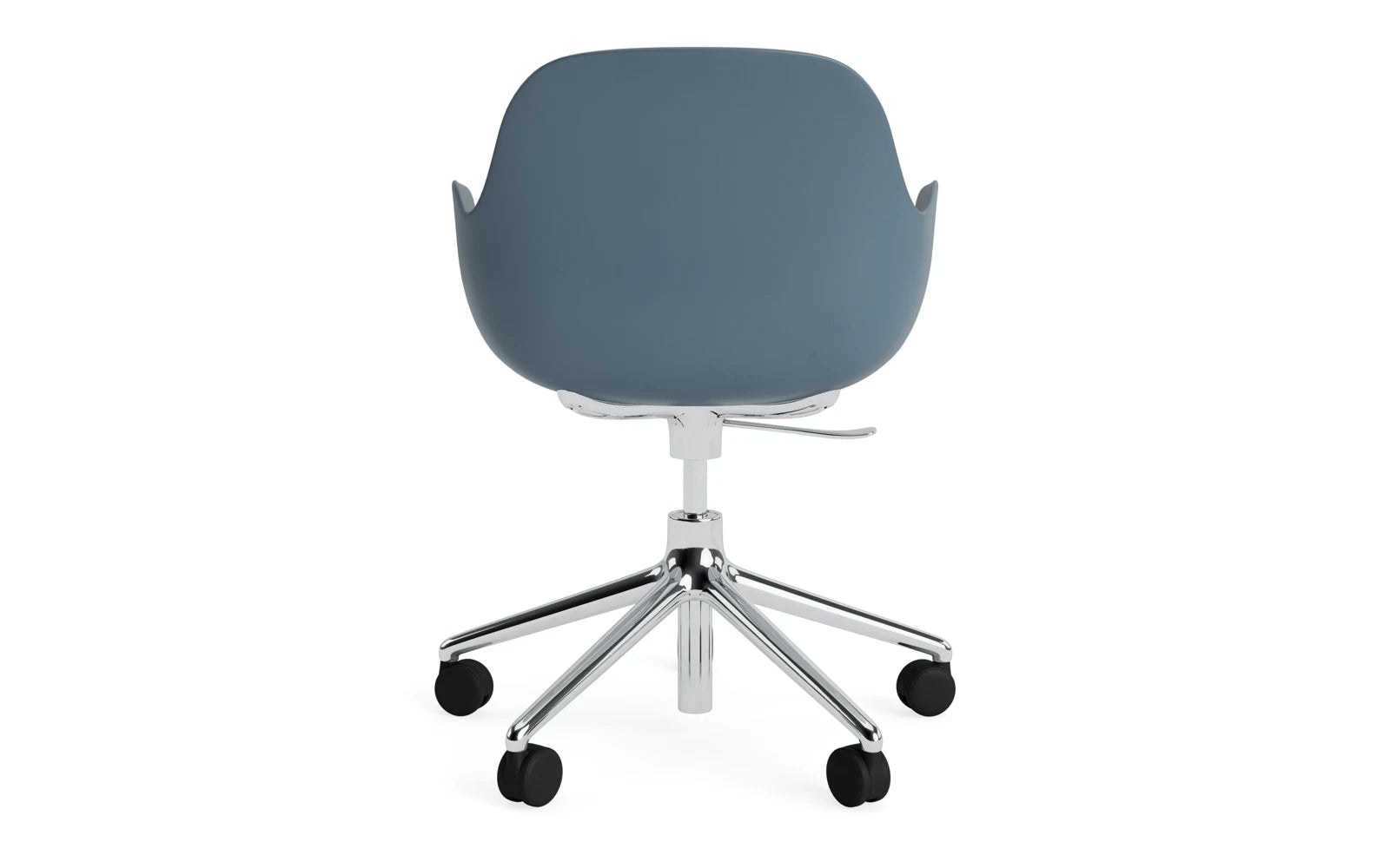 Der Form Bürostuhl von Normann Copenhagen bietet eine harmonische Kombination aus elegantem Stil und hervorragendem Sitzkomfort, perfekt für jedes Büro.