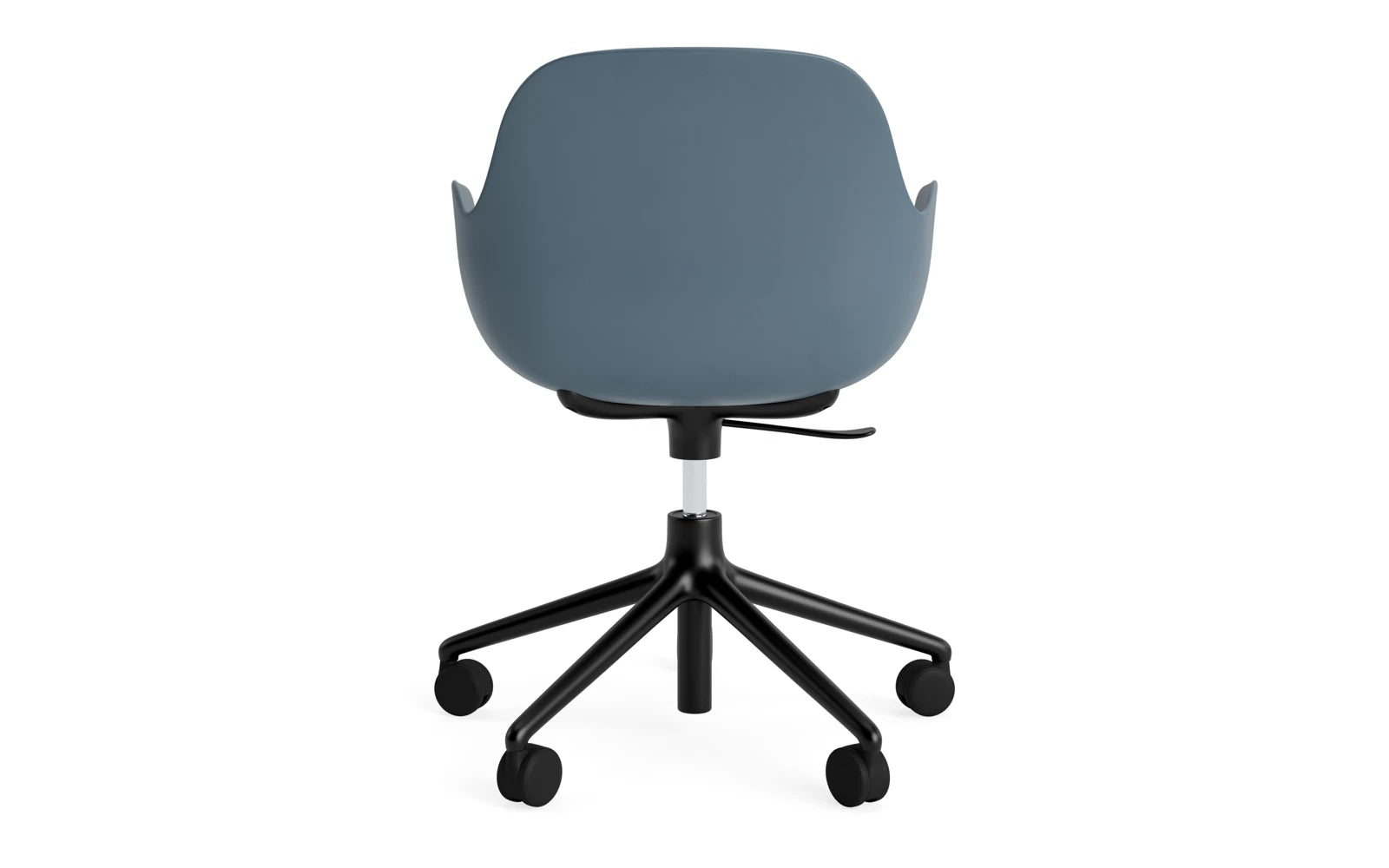 Eleganter Drehstuhl mit Armlehnen von Normann Copenhagen, ideal für stilvolle Büros und komfortables Arbeiten. Ergonomisch und modern.