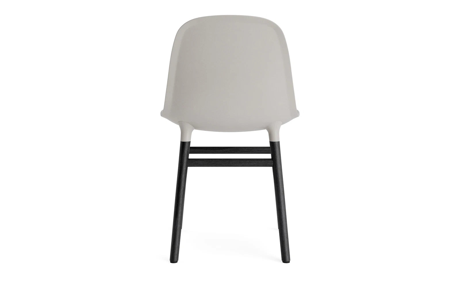 Erleben Sie den Form Stuhl von Normann Copenhagen in elegantem warmen Grau und Schwarz – ein zeitloses Möbelstück, das Funktionalität und modernes Design vereint.