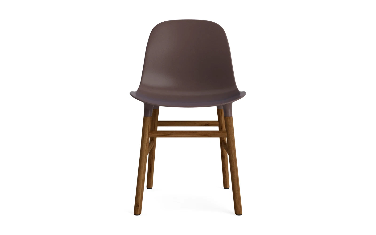 Eleganter Form Stuhl in Braun/Walnuss von Normann Copenhagen, ideal für moderne Wohnräume und stilvolle Akzente.