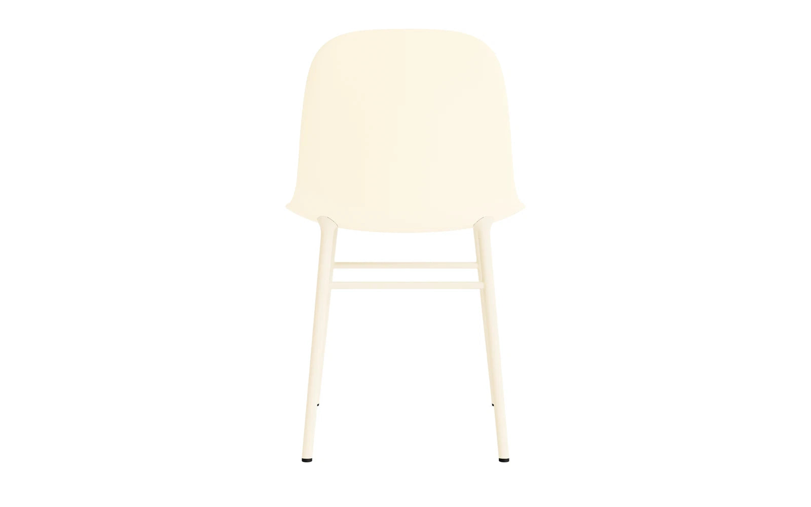 Eleganter Form Stuhl in Creme von Normann Copenhagen, ideal für stilvolle Wohnräume und komfortables Sitzen.
