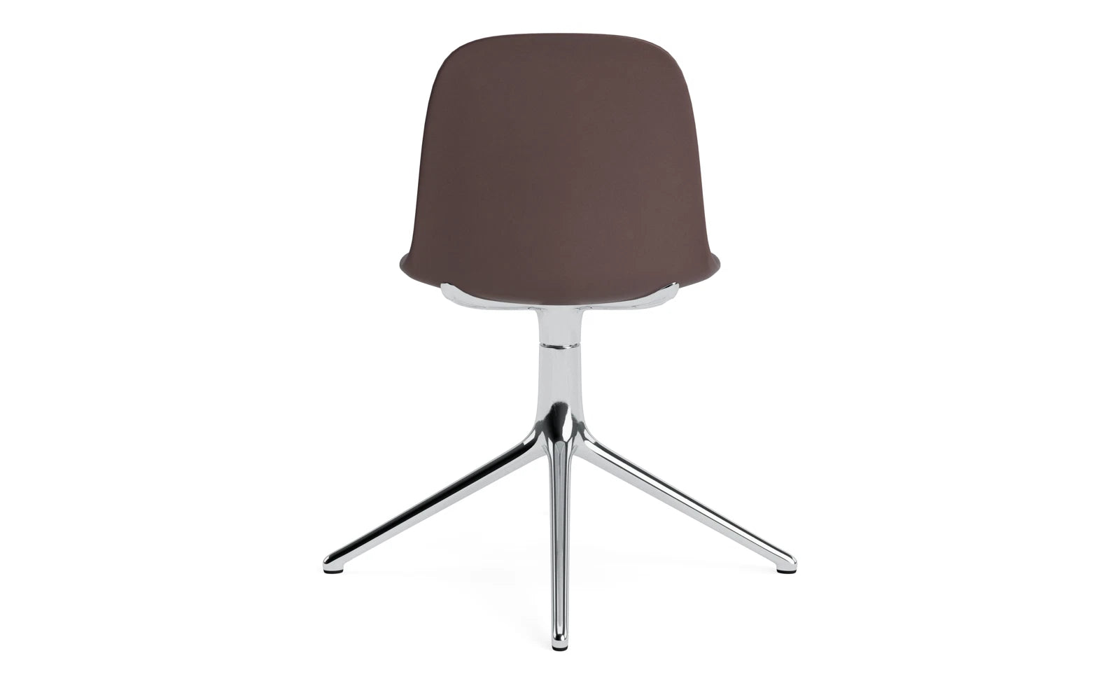 Entdecken Sie den stilvollen Form Drehstuhl in Braun und Aluminium von Normann Copenhagen – ideal für modernes Wohnen und Bürogestaltung.