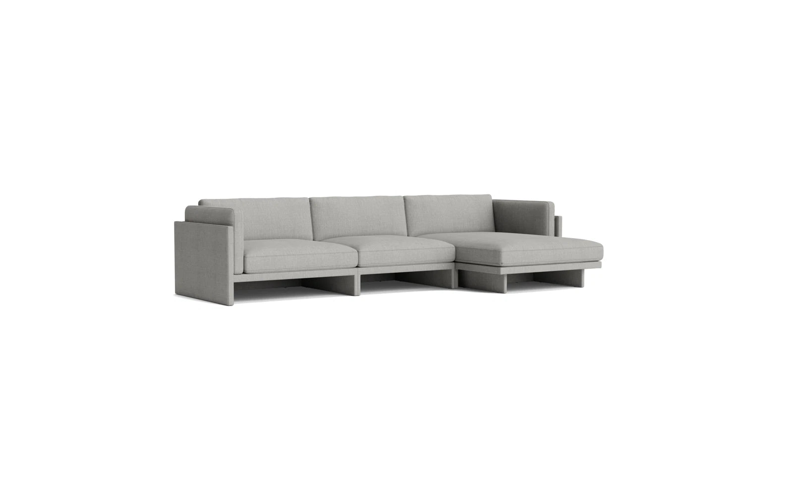 Softy modulares Sofa 4-sitzer mitt Chaise Longue in  präsentiert im Onlineshop von KAQTU Design AG. L-Sofa rechts ist von Normann Copenhagen