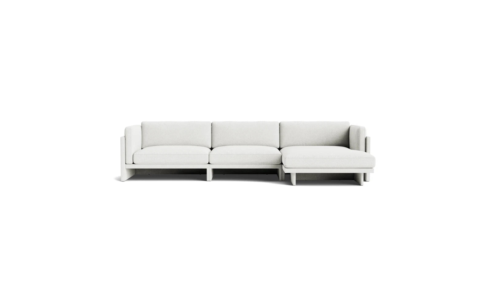 Elegantes 4-sitzer Softy Sofa mit rechter Chaise Longue von Normann Copenhagen, perfekt für stilvolle und gemütliche Wohnbereiche.