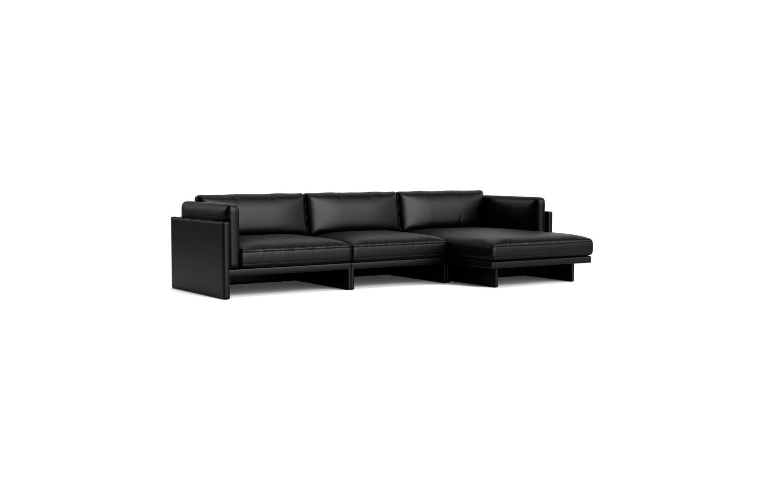 Elegantes 4-sitzer Softy Sofa von Normann Copenhagen mit rechtsseitiger Chaise Longue, ideal für gemütliche Abende und modernes Wohndesign.