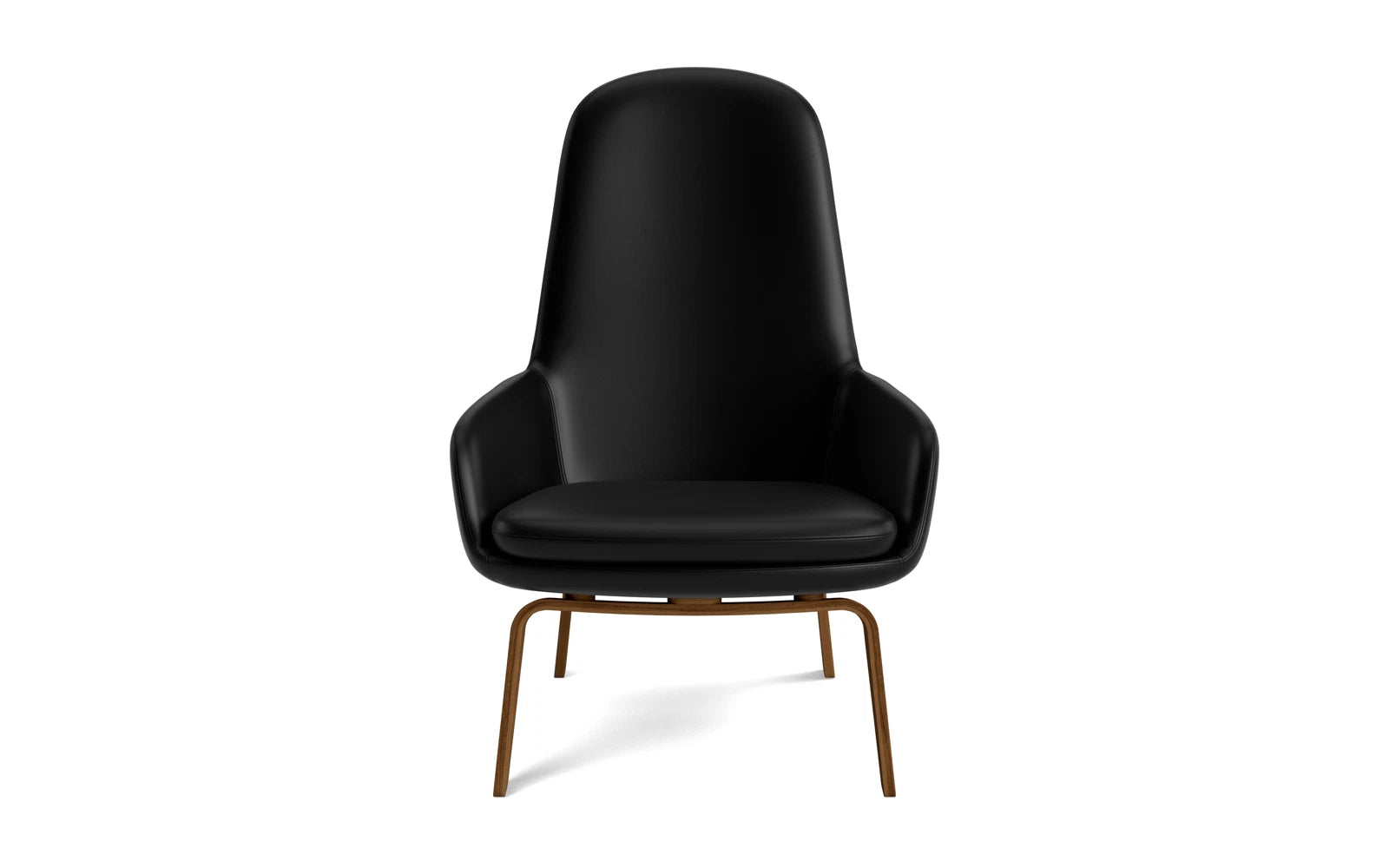 Stilvoller Era Lounge-Sessel in edlem Walnuss-Finish von Normann Copenhagen, ideal für gemütliche Stunden und modernes Wohndesign.