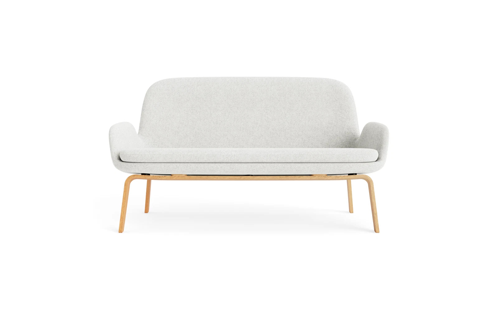 Elegantes 2er Sofa Era in Eiche mit Hallingdal-Bezug von Normann Copenhagen – perfektes Design für stilvolle Wohnräume.