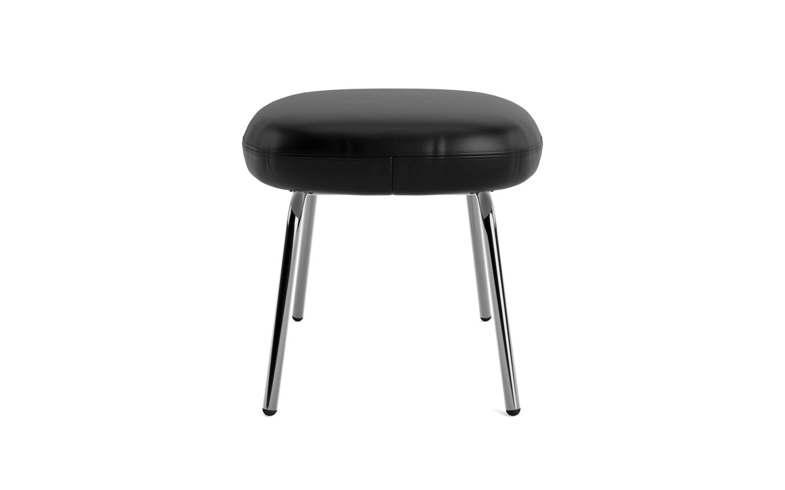 Moderner Era Fusshocker in glänzendem Chrom von Normann Copenhagen, perfekt für Komfort und ästhetische Akzente in jedem Raum.