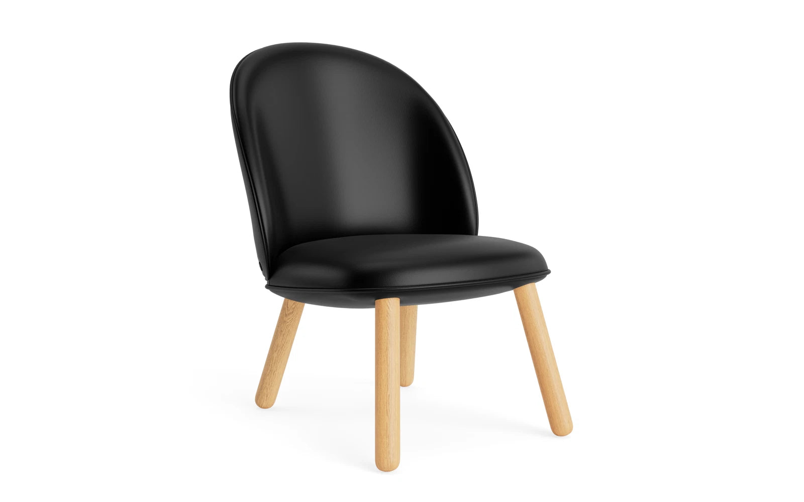 Eleganter Ace Lounge-Sessel aus Eiche Ultra von Normann Copenhagen, vereint modernes Design mit hervorragendem Sitzkomfort.