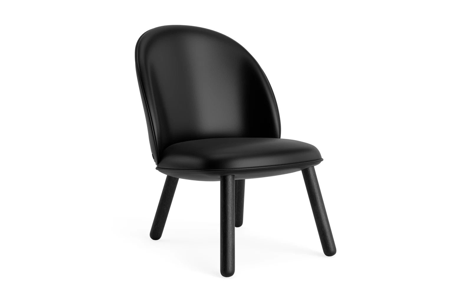 Moderner Ace Lounge-Sessel aus schwarzer Eiche, kombiniert zeitgemäße Ästhetik mit hohem Komfort für anspruchsvolle Interiors.
