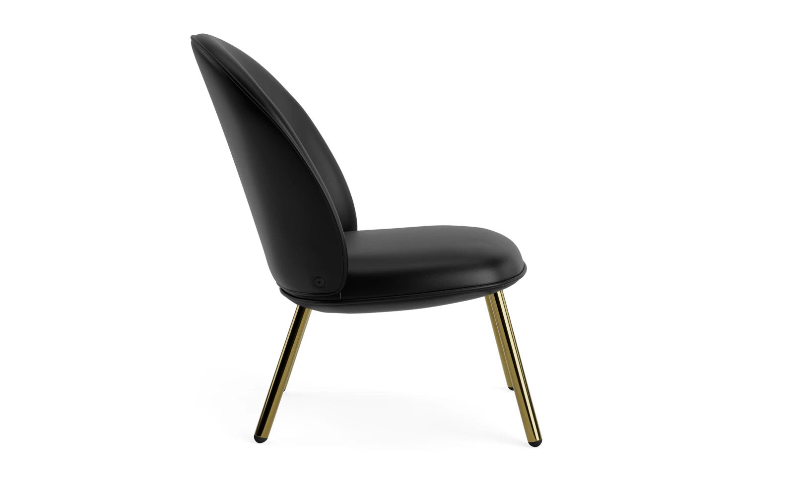 Eleganter Ace Lounge-Sessel in Messing Ultra von Normann Copenhagen, der modernes Design und Gemütlichkeit perfekt kombiniert.