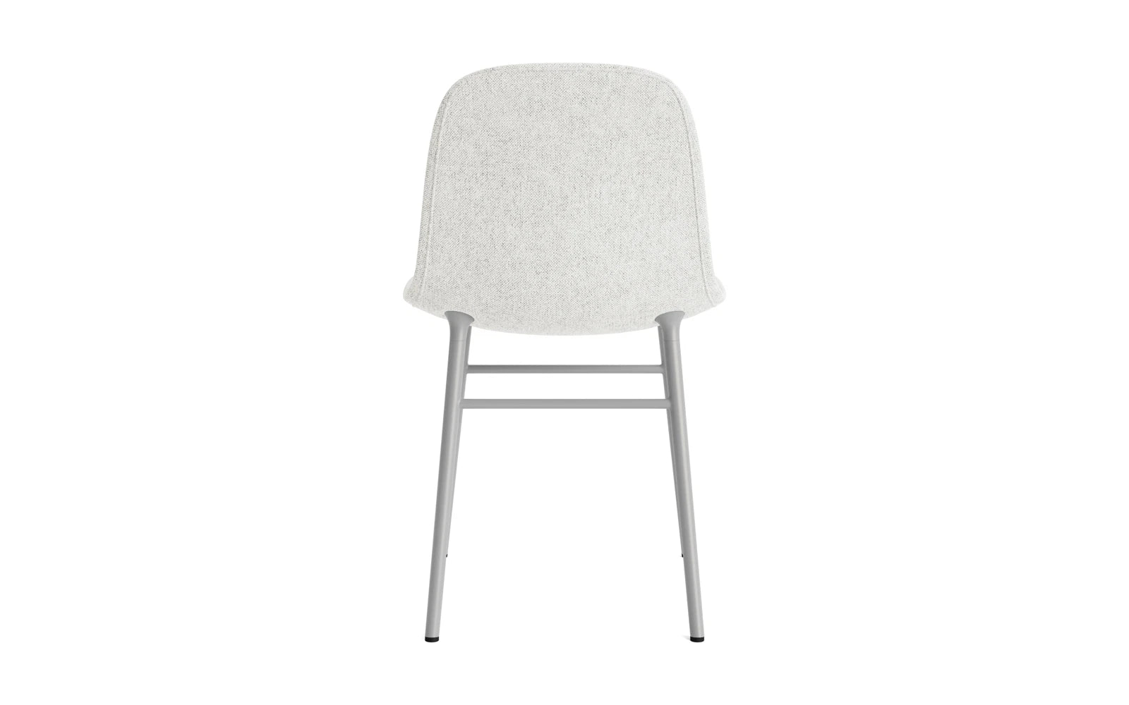 Moderner gepolsterter Form Stuhl in Grau von Normann Copenhagen, gefertigt aus robustem Stahl und ideal für stilvolle Innenräume.