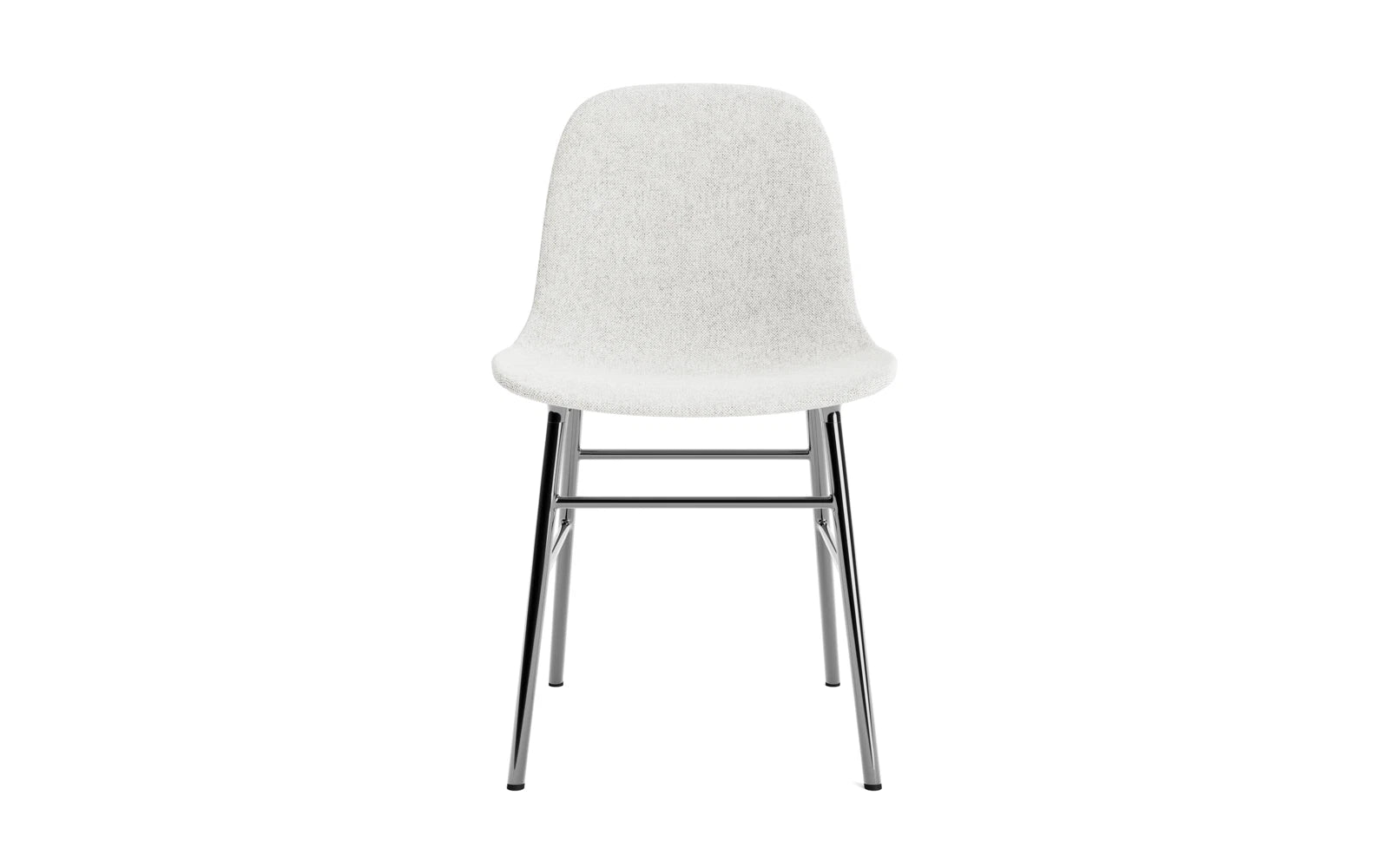 Eleganter gepolsterter Form Stuhl in Chrome Hallingdal von Normann Copenhagen, ideal für modernes Wohnen und stilvolle Akzente.