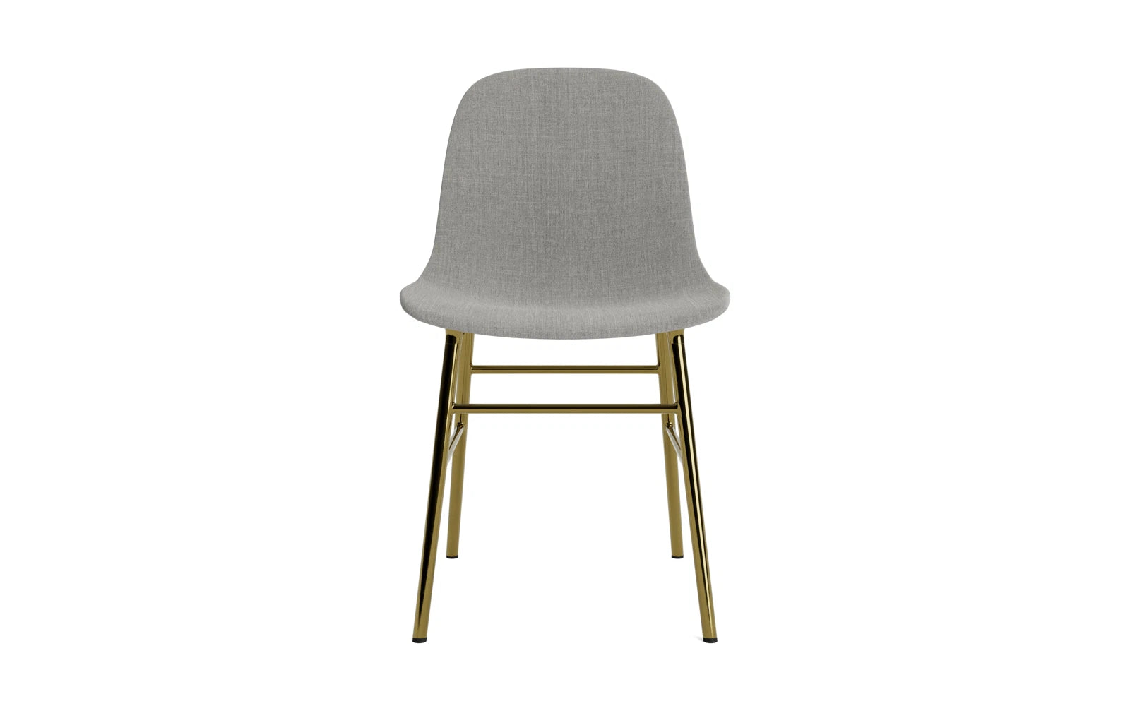 Entdecken Sie den stilvollen Form Stuhl gepolstert Messing Remix von Normann Copenhagen – eine harmonische Verbindung von Komfort und modernem Design.