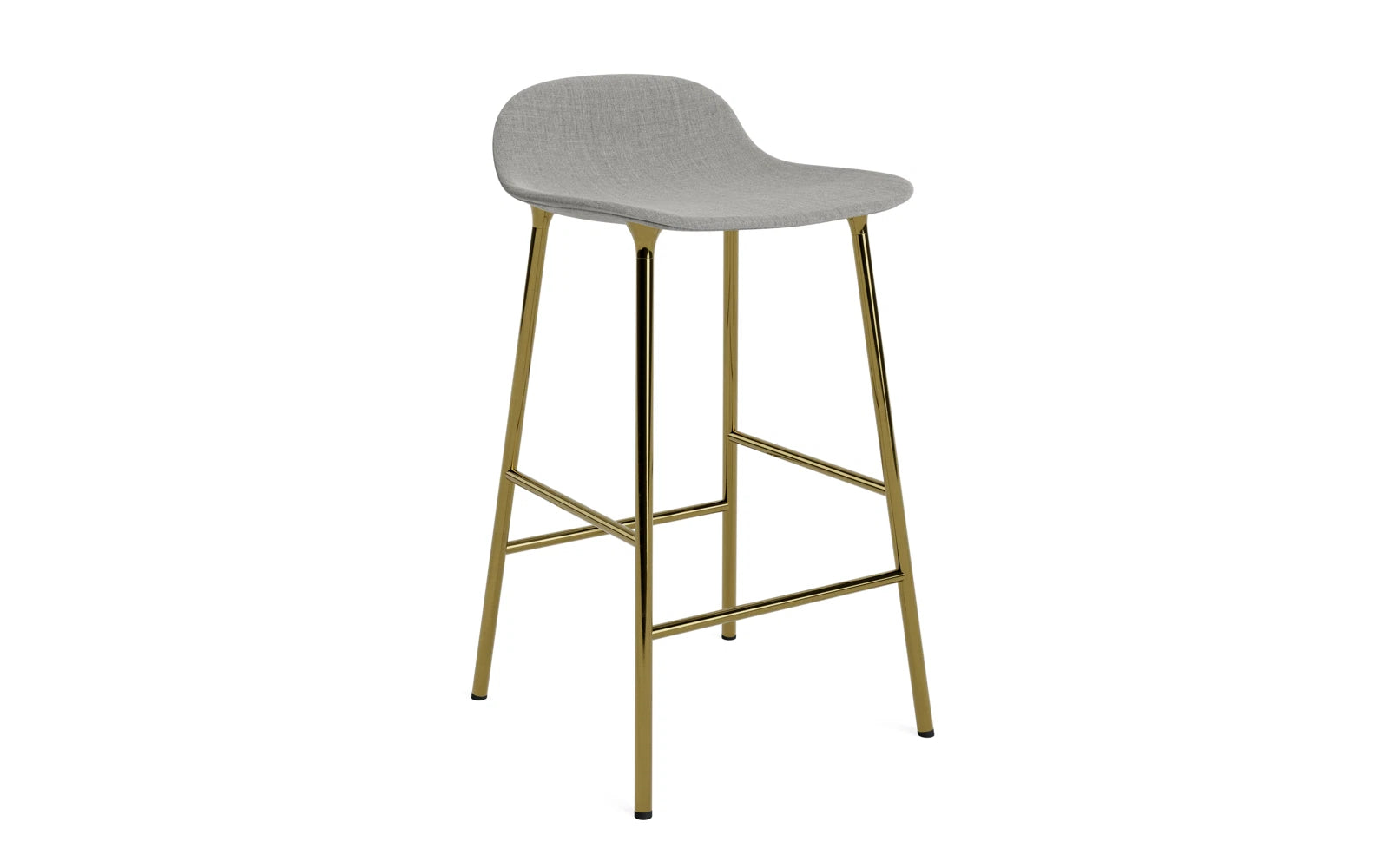 Form Barstuhl 65 cm gepolstert Messing Remix in Remix 133 präsentiert im Onlineshop von KAQTU Design AG. Barstuhl ist von Normann Copenhagen