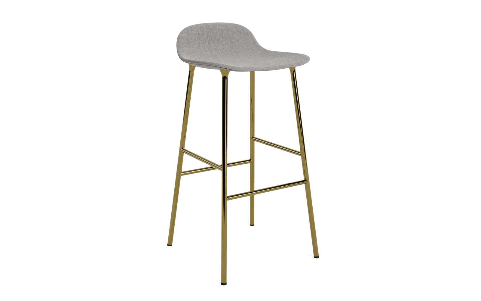 Form Barstuhl 75 cm gepolstert Messing Remix in Remix 133 präsentiert im Onlineshop von KAQTU Design AG. Barstuhl ist von Normann Copenhagen
