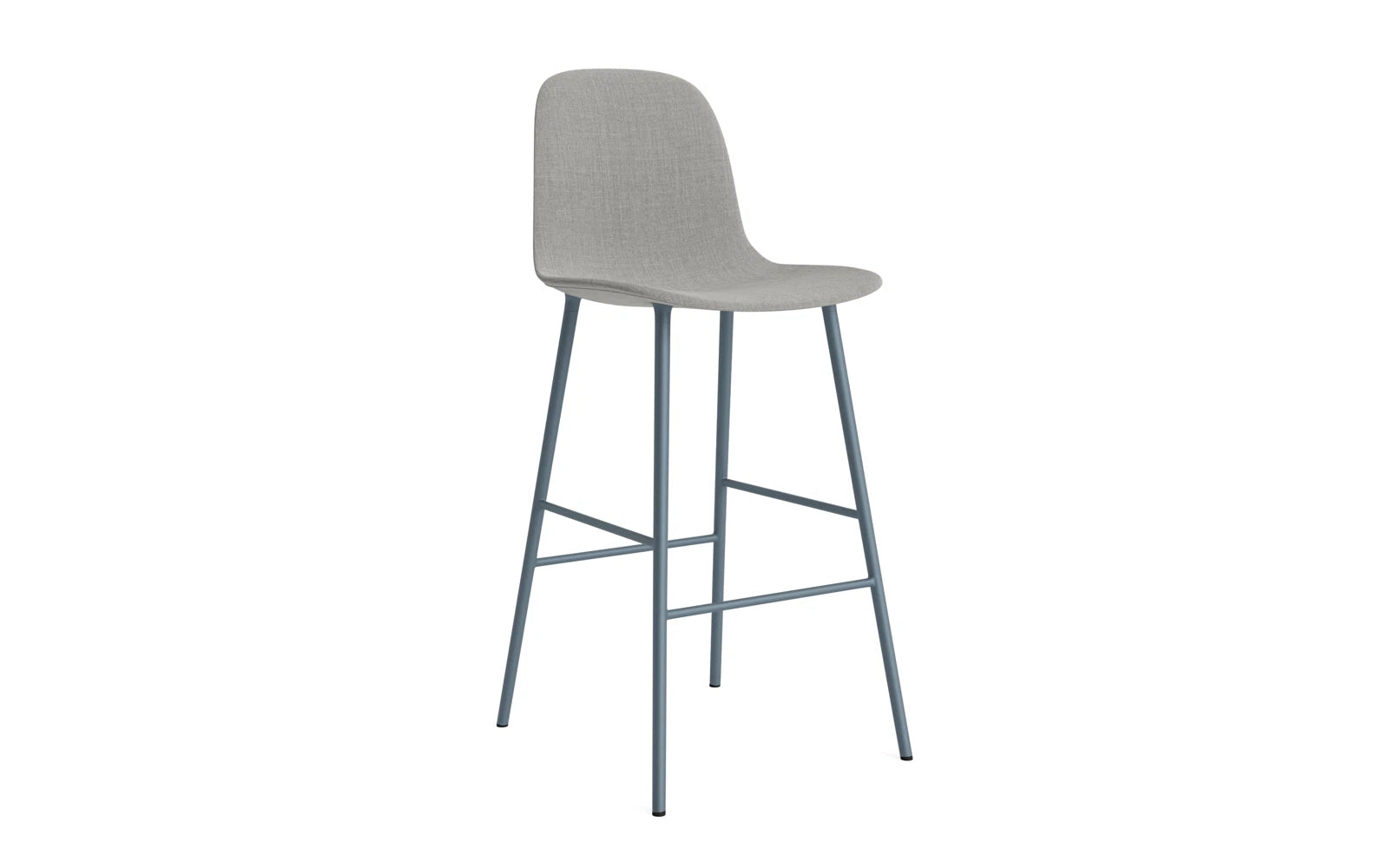 Form Barstuhl 75 cm gepolstert Blau Stahl Remix in Remix 133 präsentiert im Onlineshop von KAQTU Design AG. Barstuhl ist von Normann Copenhagen