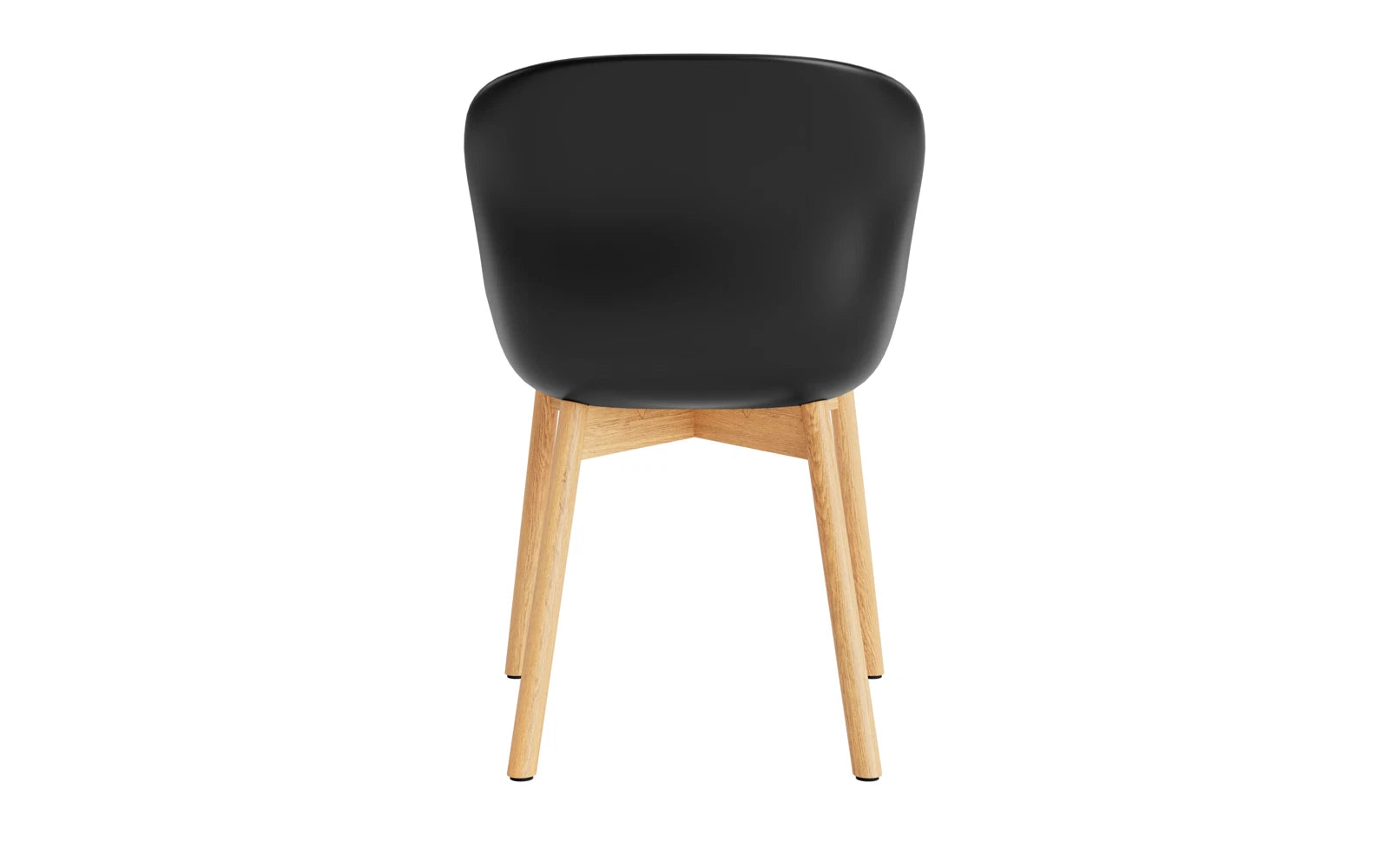 Eleganter Hyg Stuhl von Normann Copenhagen, kombiniert edles Eichenholz in Schwarz mit hochwertigem Hallingdal-Polster für stilvolles Wohnen.