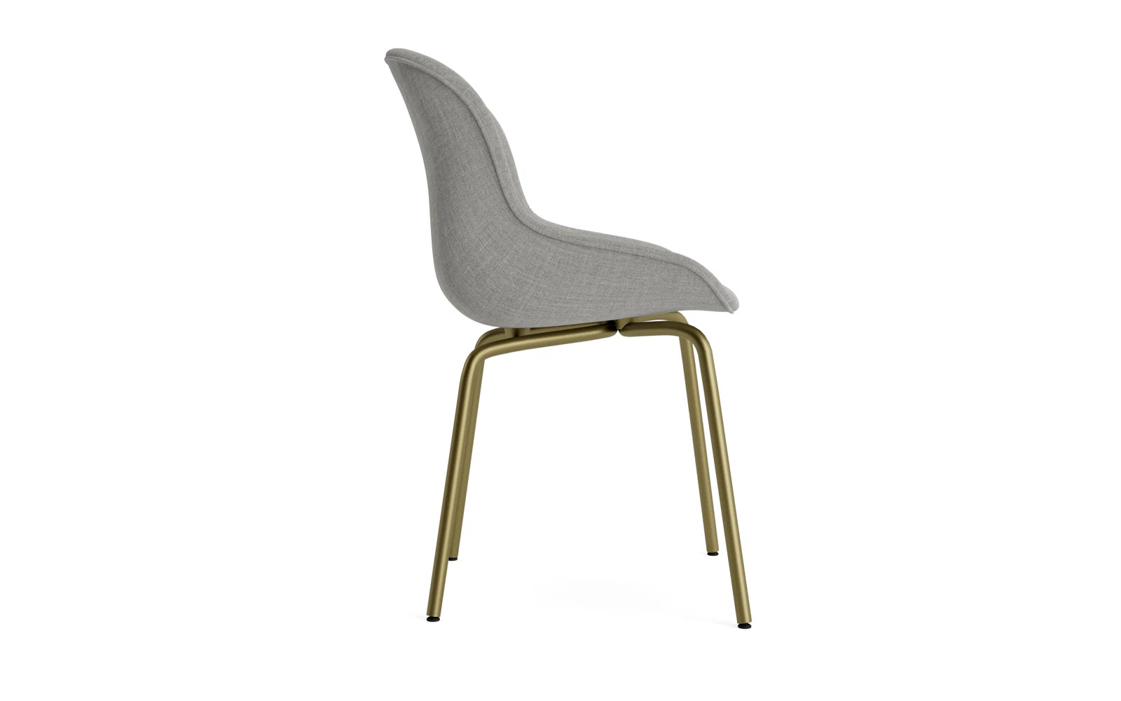Eleganter Hyg Stuhl von Normann Copenhagen in Olivenfarbe, vollpolstert für höchsten Sitzkomfort und stilvolles Ambiente.