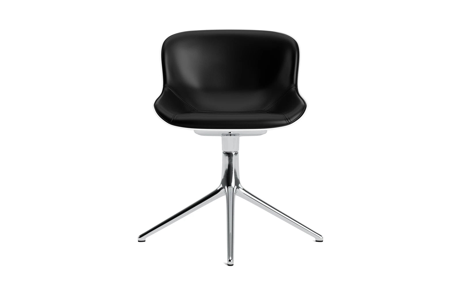 Eleganter Hyg Drehstuhl in edlem Weiß, bezogen mit hochwertigem Ultra Leder – ideal für moderne Wohn- und Arbeitsräume.