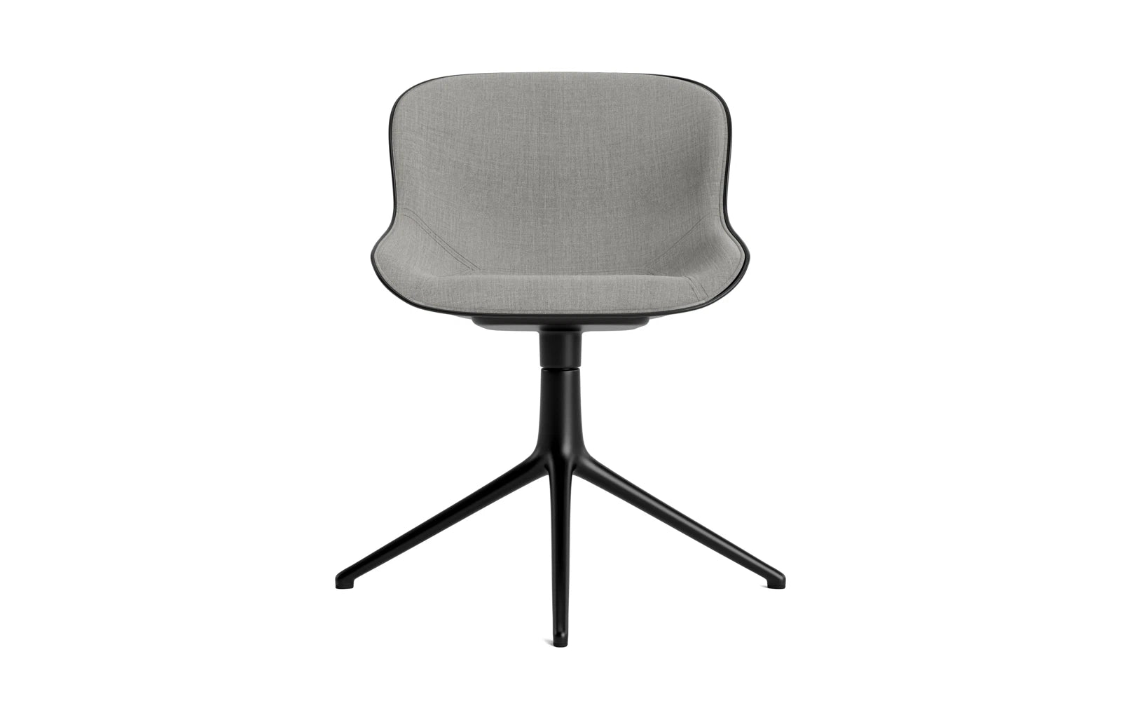Moderner Hyg Drehstuhl in Schwarz/Remix, gepolstert für optimalen Komfort – ideal für kreative Büros und stilvolle Wohnräume.