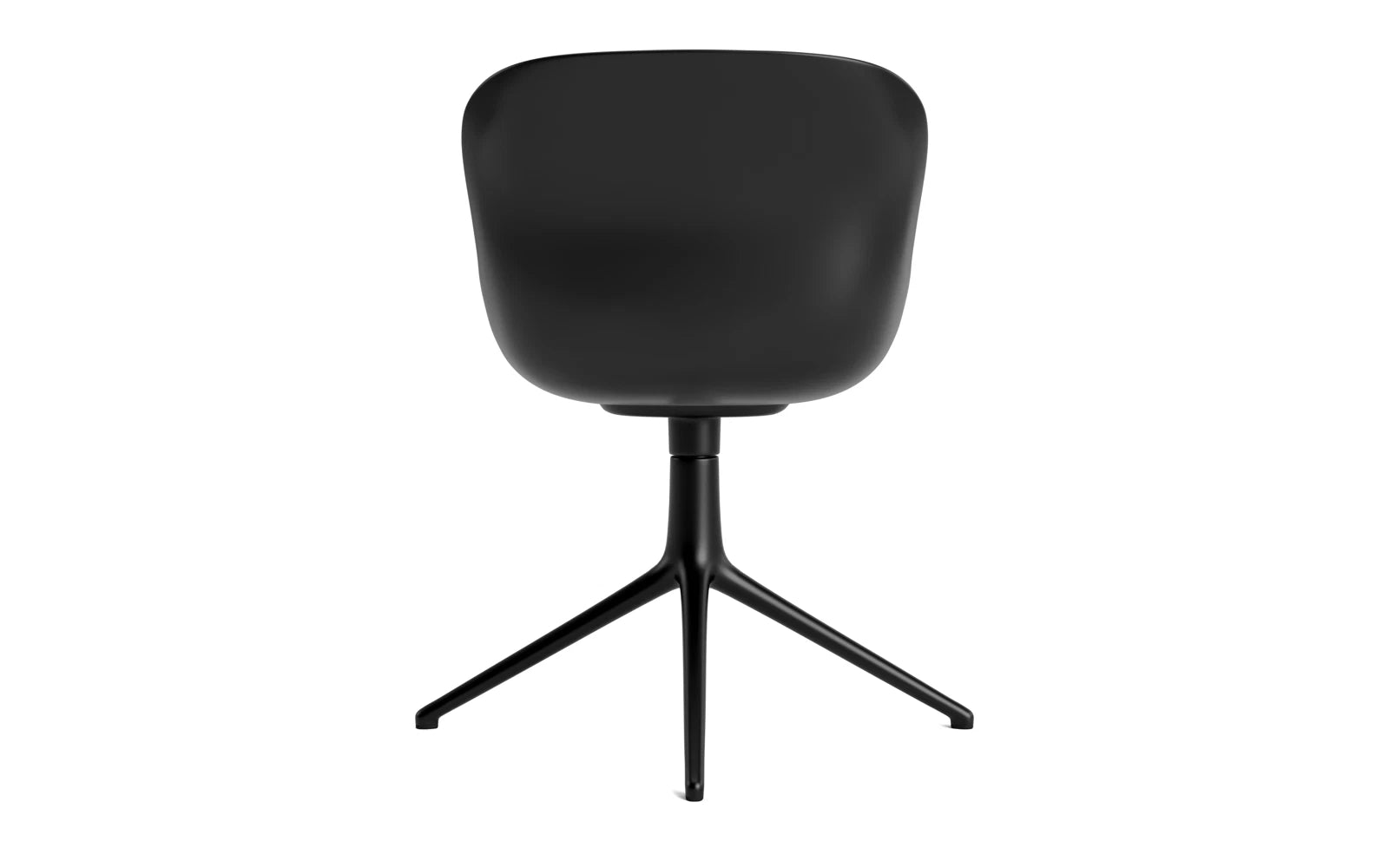 Moderner Hyg Drehstuhl in Schwarz/Remix, gepolstert für optimalen Komfort – ideal für kreative Büros und stilvolle Wohnräume.