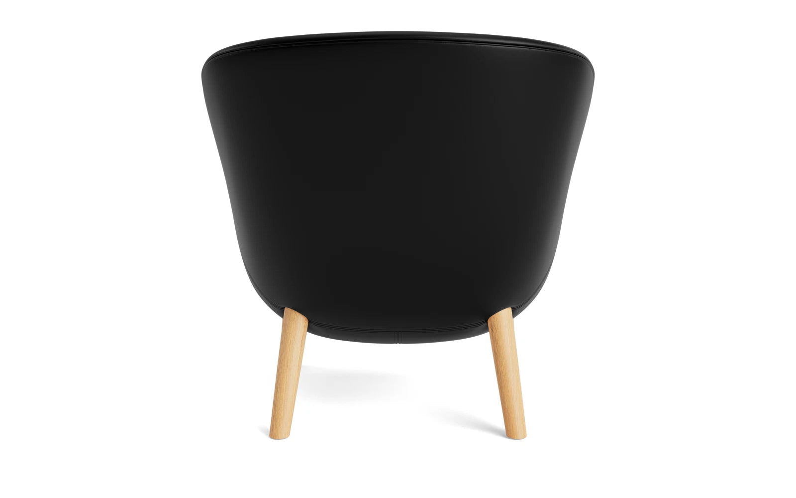 Eleganter Hyg Lounge-Sessel von Normann Copenhagen, gefertigt aus Eiche und Ultra Leder, ideal für stilvolle Wohnräume und entspannte Momente.