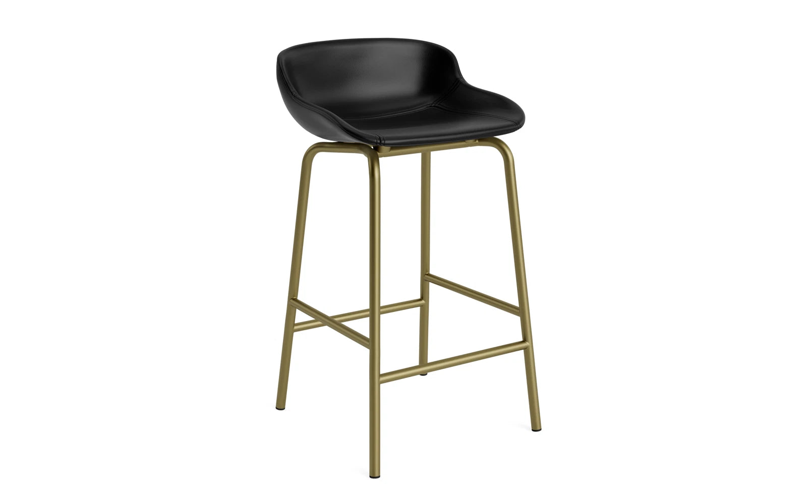 Hyg Barhocker 65 cm Vollpolster Olive Stahl Ultra in Ultra 41599 präsentiert im Onlineshop von KAQTU Design AG. Barstuhl ist von Normann Copenhagen