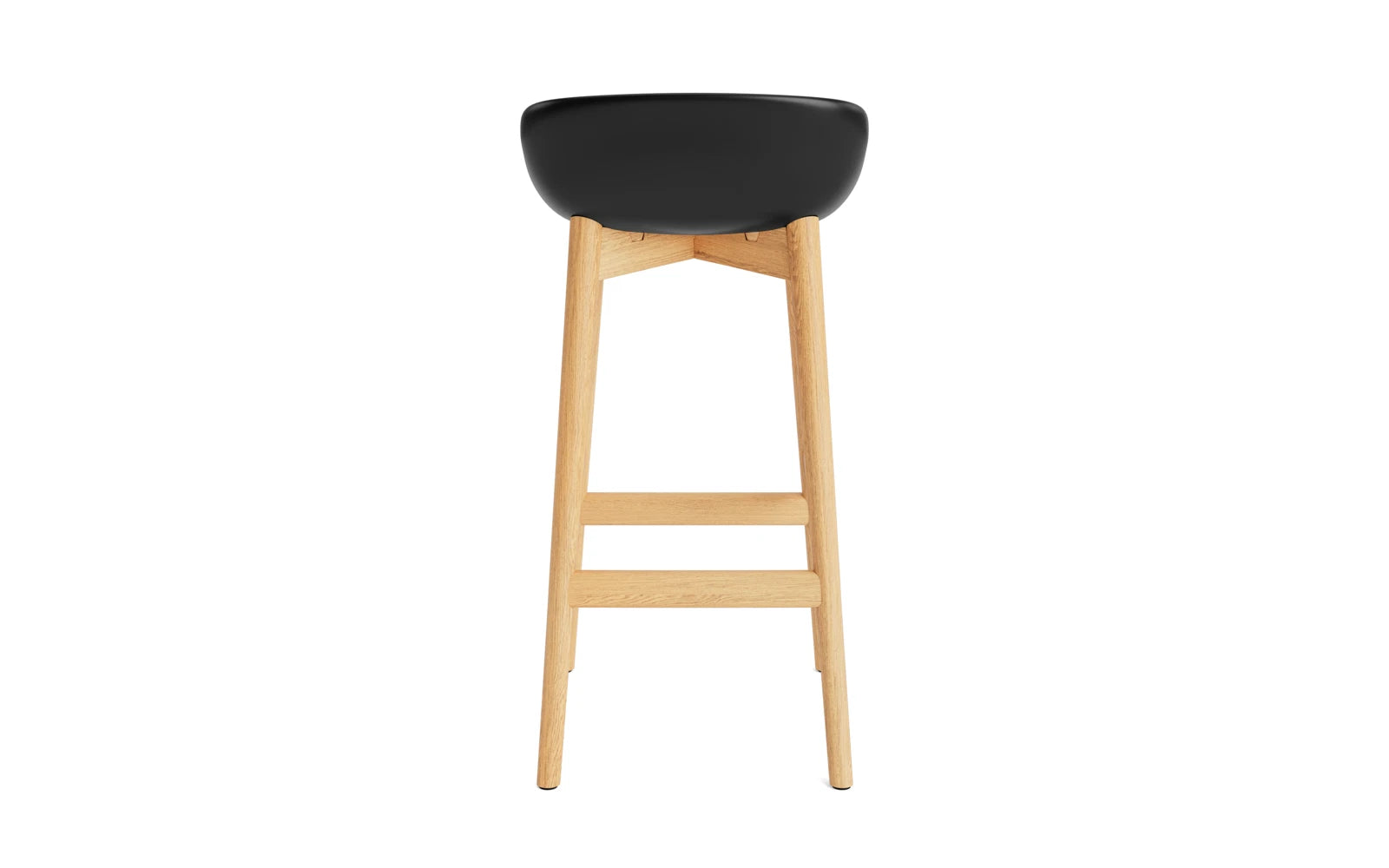 Erleben Sie den Hyg Barhocker 75 cm in Eiche Schwarz/Hallingdal von Normann Copenhagen – ein elegantes Möbelstück, das skandinavische Ästhetik und höchsten Sitzkomfort vereint.