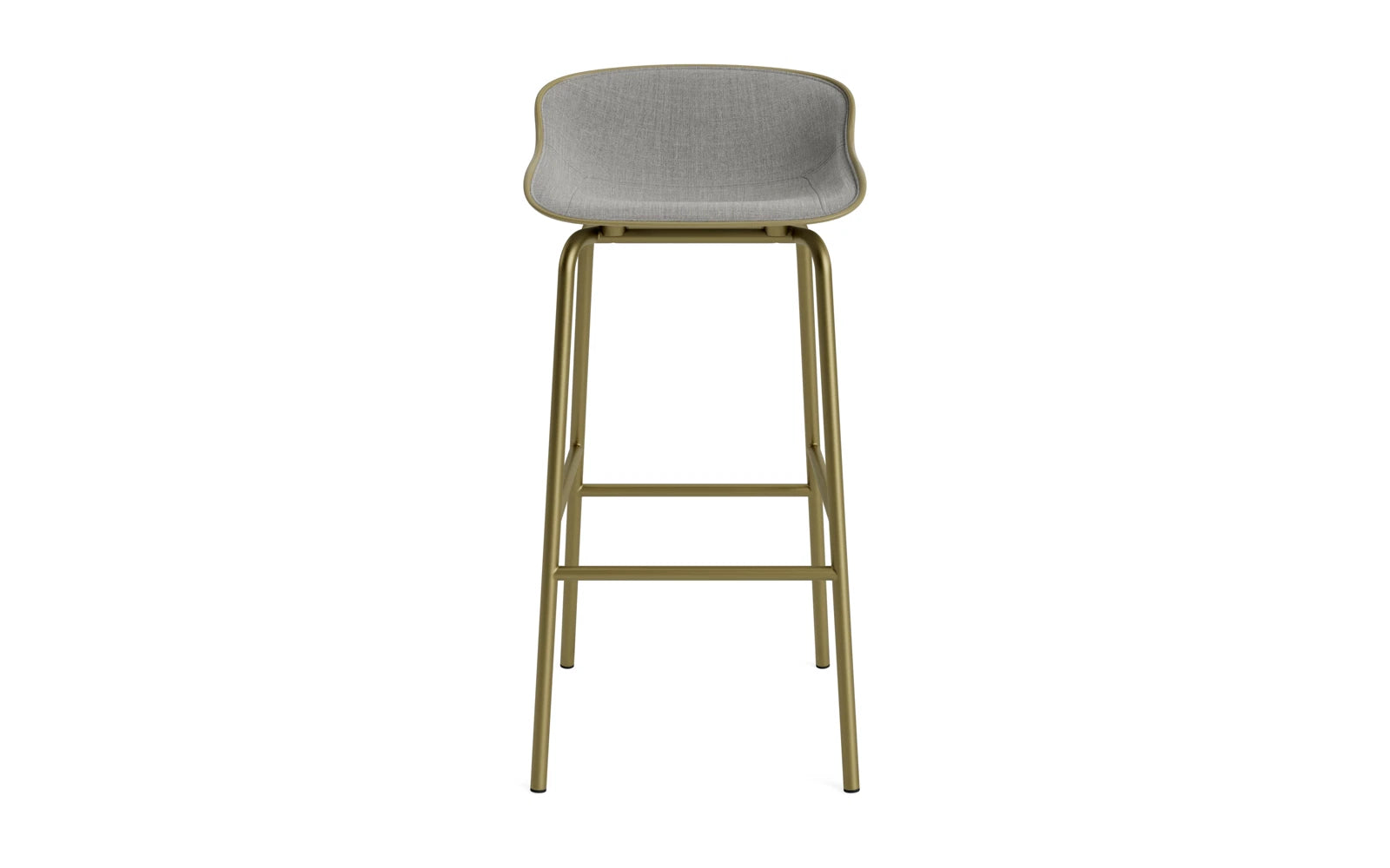 Eleganter Hyg Barhocker in Olive/Remix, 75 cm hoch, aus robustem Stahl, ideal für moderne Bars und stilvolle Wohnräume.