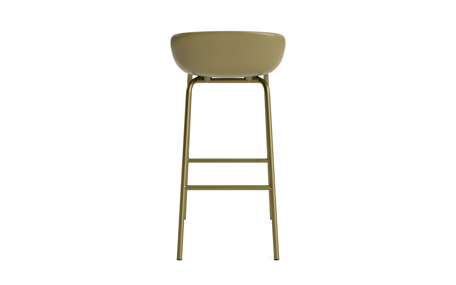 Moderner Hyg Barhocker in stilvollem Olive/Remix, 75 cm hoch, gefertigt aus langlebigem Stahl, perfekt für trendige Bars und elegante Wohnbereiche.