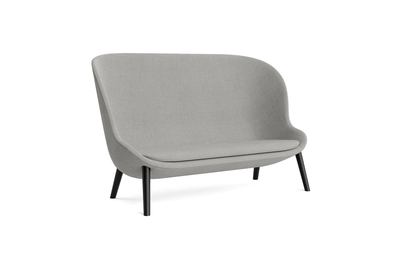 Elegantes 2er Sofa Hyg in schwarzer Eiche von Normann Copenhagen, ideal für stilvolle und gemütliche Wohnräume.