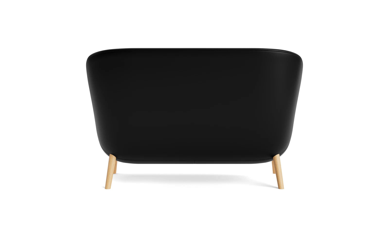 Stilvolles 2er Sofa Hyg aus schwarzer Eiche von Normann Copenhagen, vereint zeitgemäße Ästhetik mit hervorragendem Komfort.