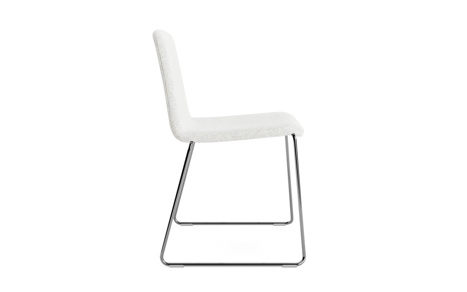 Eleganter Just Stuhl Hallingdal/Chrom von Normann Copenhagen, vereint minimalistisches Design mit komfortabler Sitzgelegenheit für stilvolle Interiors.