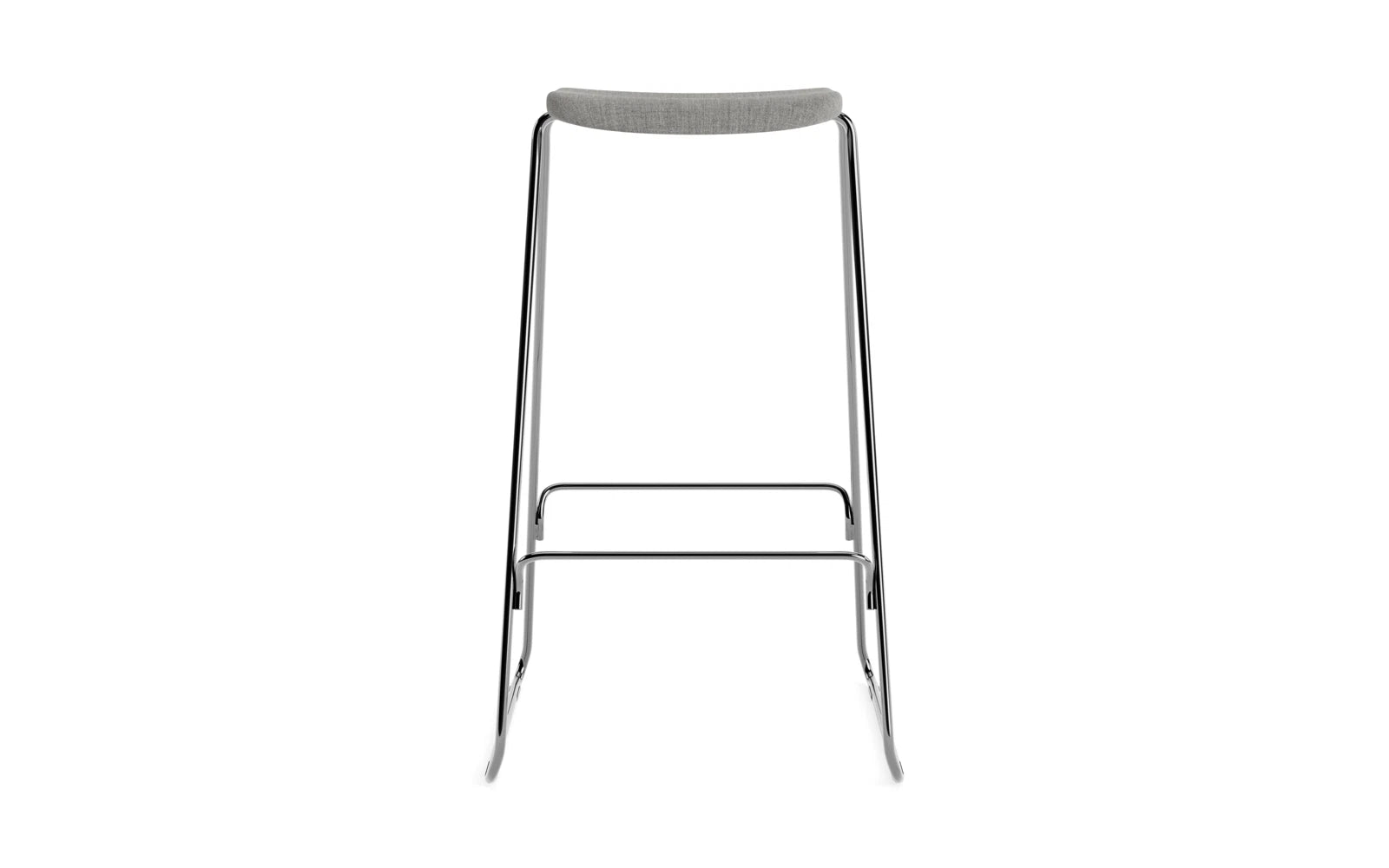 Eleganter Just Barhocker mit 75 cm Höhe, gepolstert in stilvollem Remix-Stoff und robustem Chromgestell. Ideal für Bars und moderne Wohnräume.