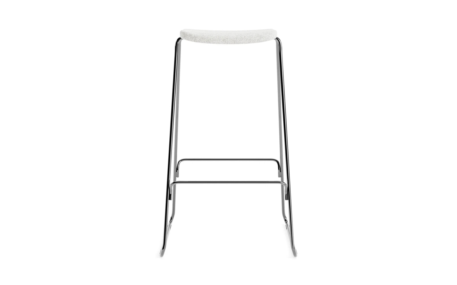 Eleganter Just Barhocker mit 75 cm Höhe, gepolstert in stilvollem Hallingdal-Stoff, ideal für moderne Bars und Essbereiche.