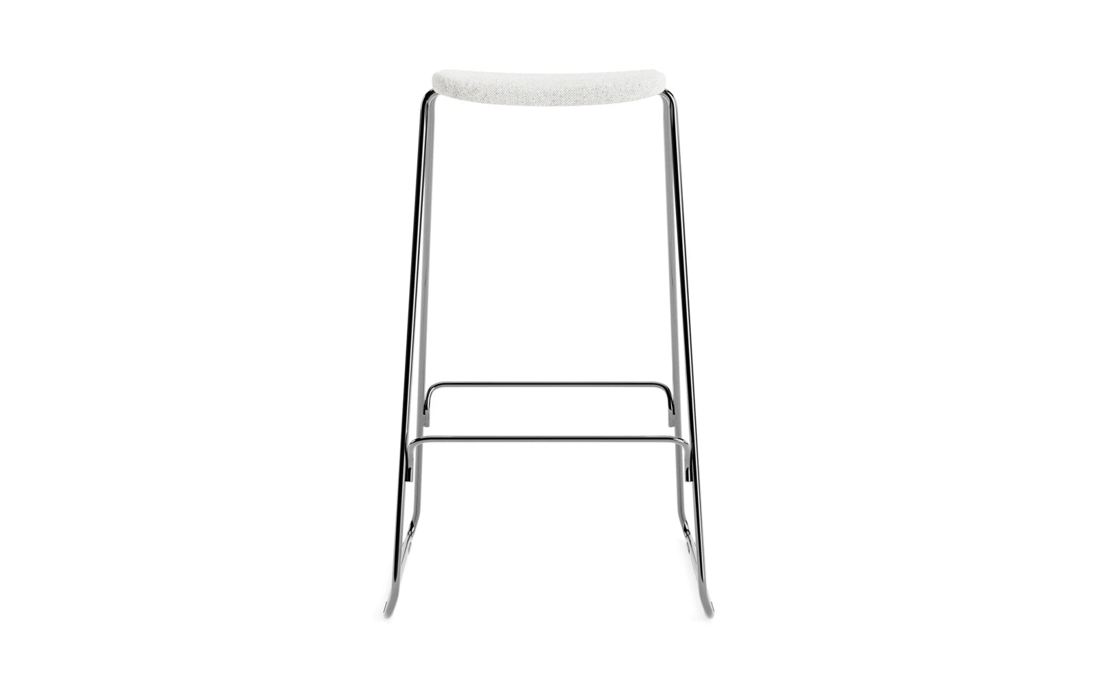 Eleganter Just Barhocker mit 75 cm Höhe, gepolstert in stilvollem Hallingdal-Stoff, ideal für moderne Wohnräume und Bars.
