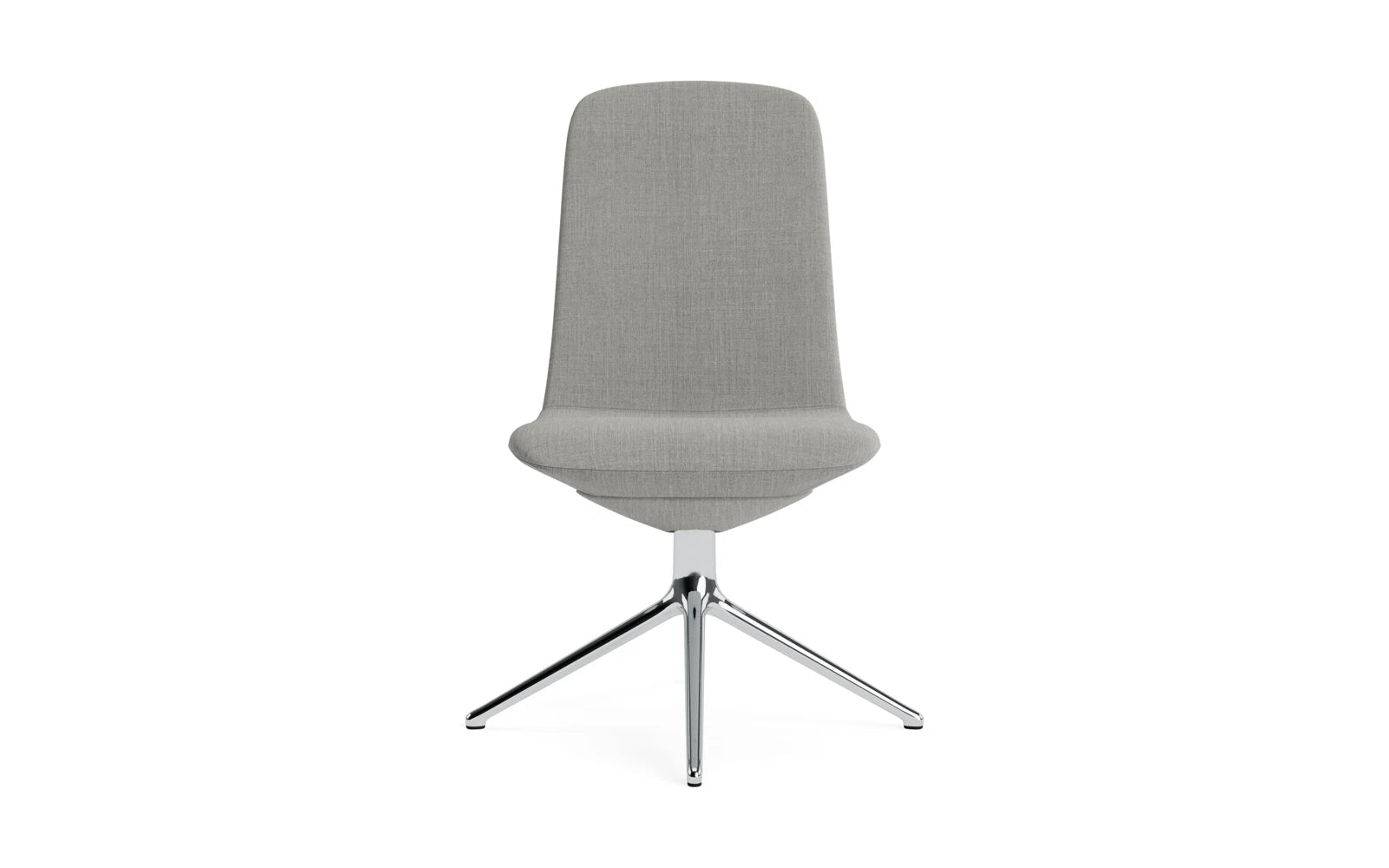 Entdecken Sie den Off Chair niedrig mit Drehgestell 4B Aluminium Remix von Normann Copenhagen – stilvoll, ergonomisch und perfekt für moderne Büros.