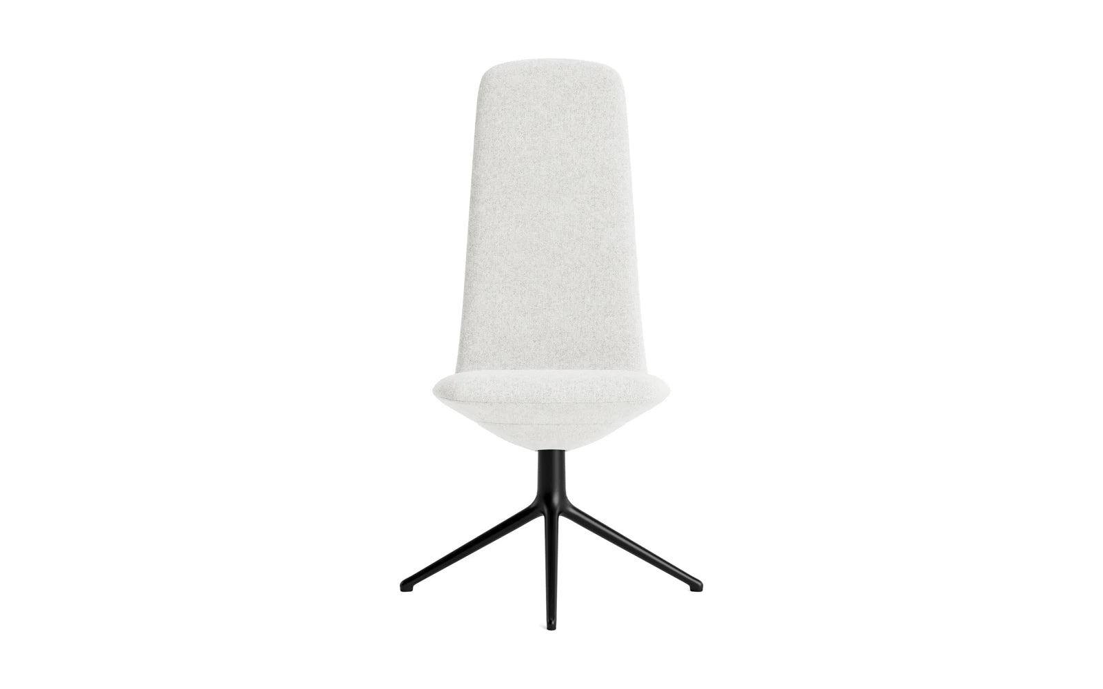Entdecken Sie den Off Chair Hoch mit Drehgestell 4B in elegantem Schwarz und hochwertigem Hallingdal-Stoff. Ideal für modernes Arbeiten.