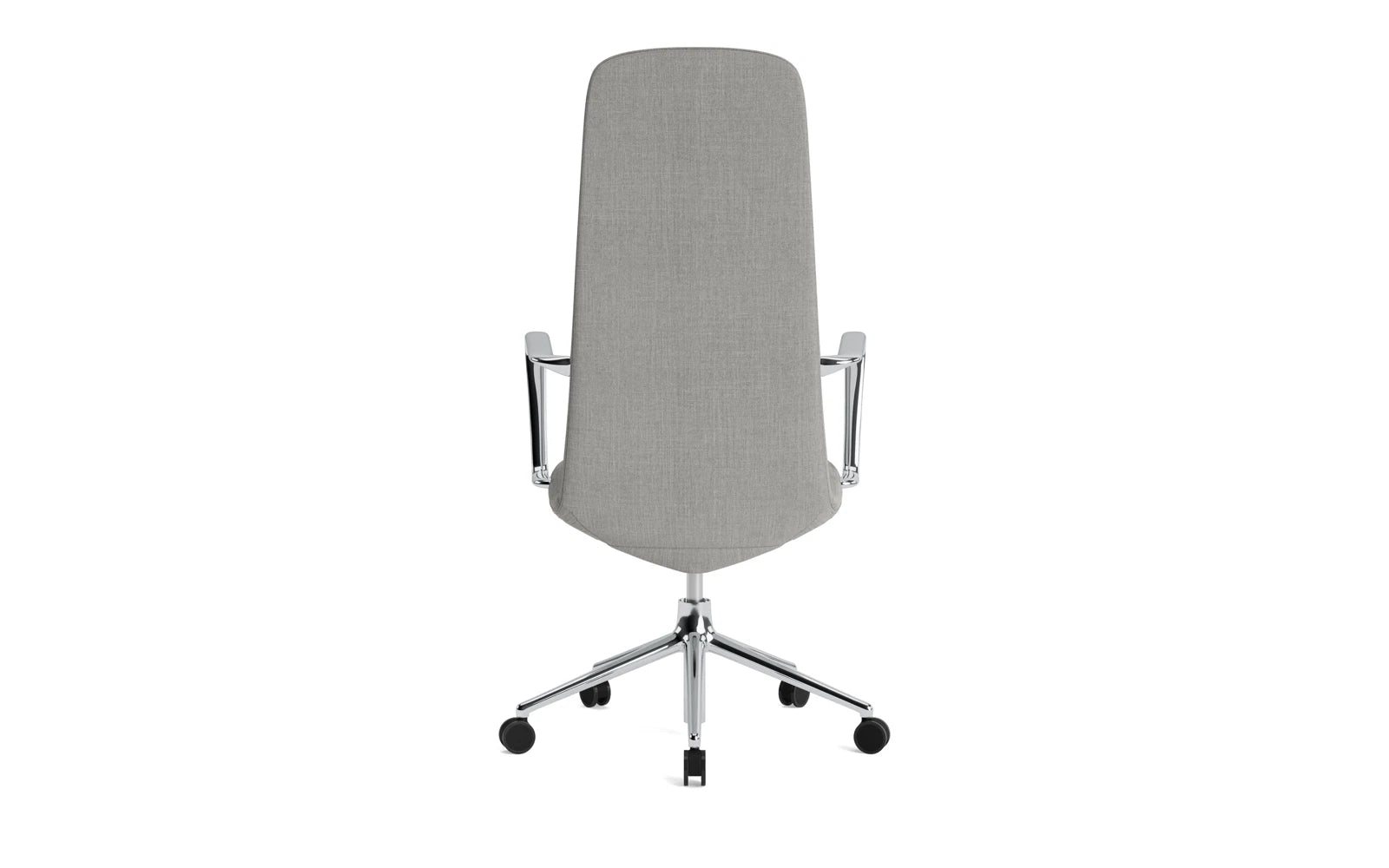 Entdecken Sie den Off Armchair Hoch von Normann Copenhagen – ein stilvoller Bürostuhl mit Gaslift und Rollen, der Funktionalität und modernes Design vereint.