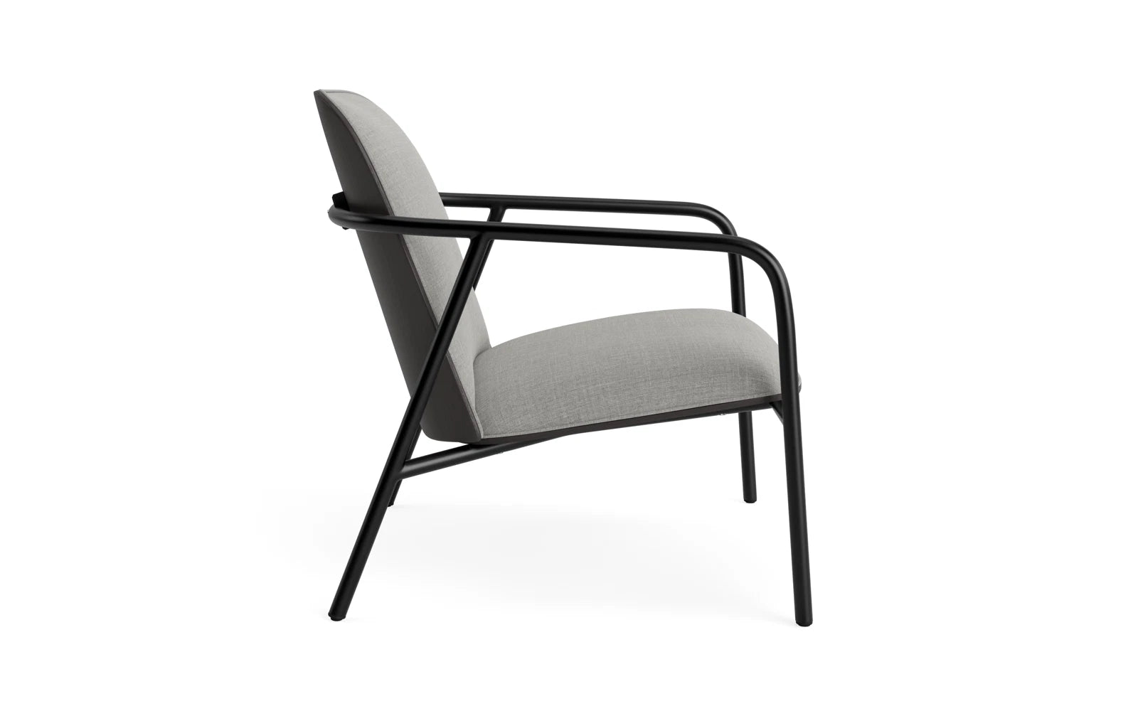 Eleganter Pad Lounge-Sessel in Schwarz, gefertigt aus stabilem Stahl. Perfekt für moderne Interiors und gemütliche Entspannungsbereiche.