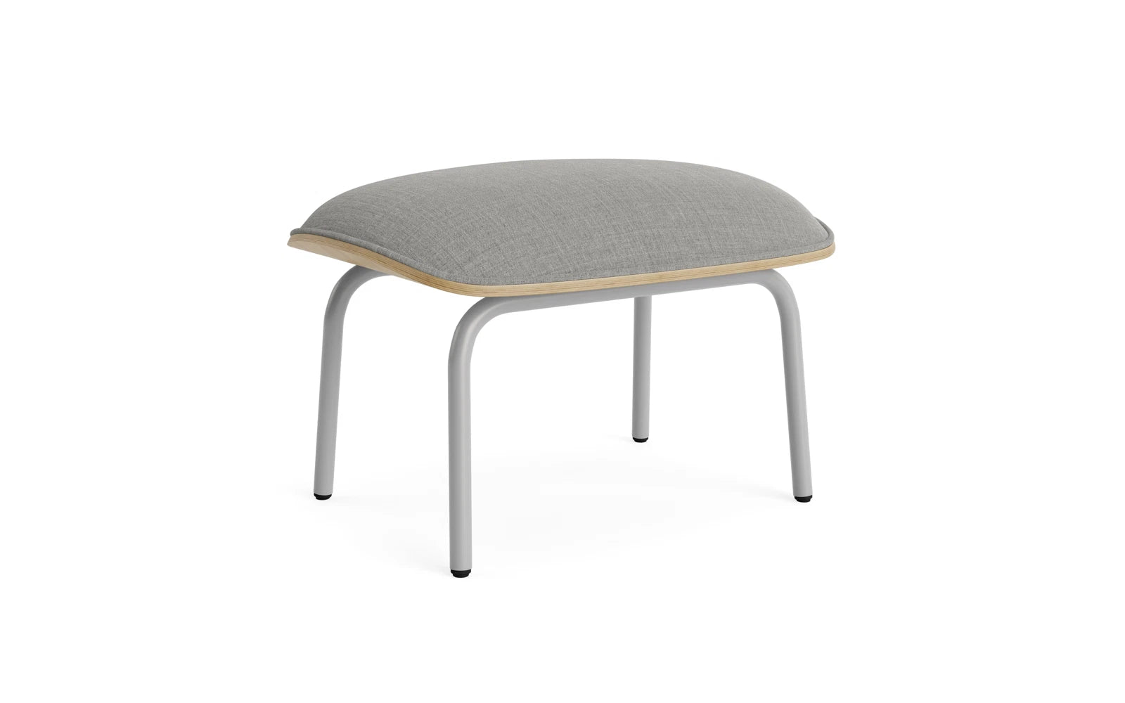 Pad Fusshocker grauem stahl Eiche/Remix in Remix 133 präsentiert im Onlineshop von KAQTU Design AG. Ottoman ist von Normann Copenhagen