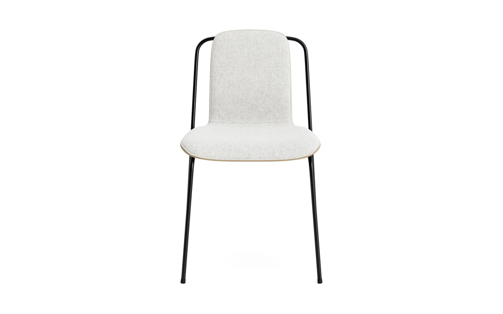Entdecken Sie den eleganten Studio Stuhl von Normann Copenhagen: Schwarz, mit Stahlrahmen und Eiche, ideal für jeden Raum.