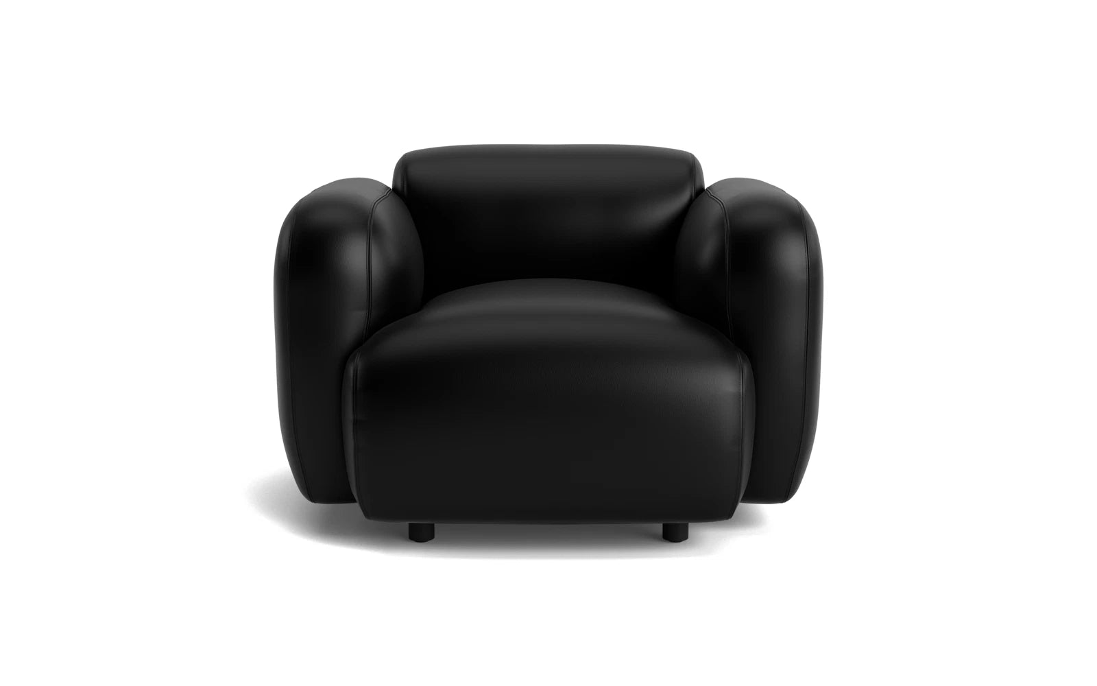 Eleganter Swell Sessel von Normann Copenhagen mit Armlehnen, der skandinavische Ästhetik und Komfort vereint.