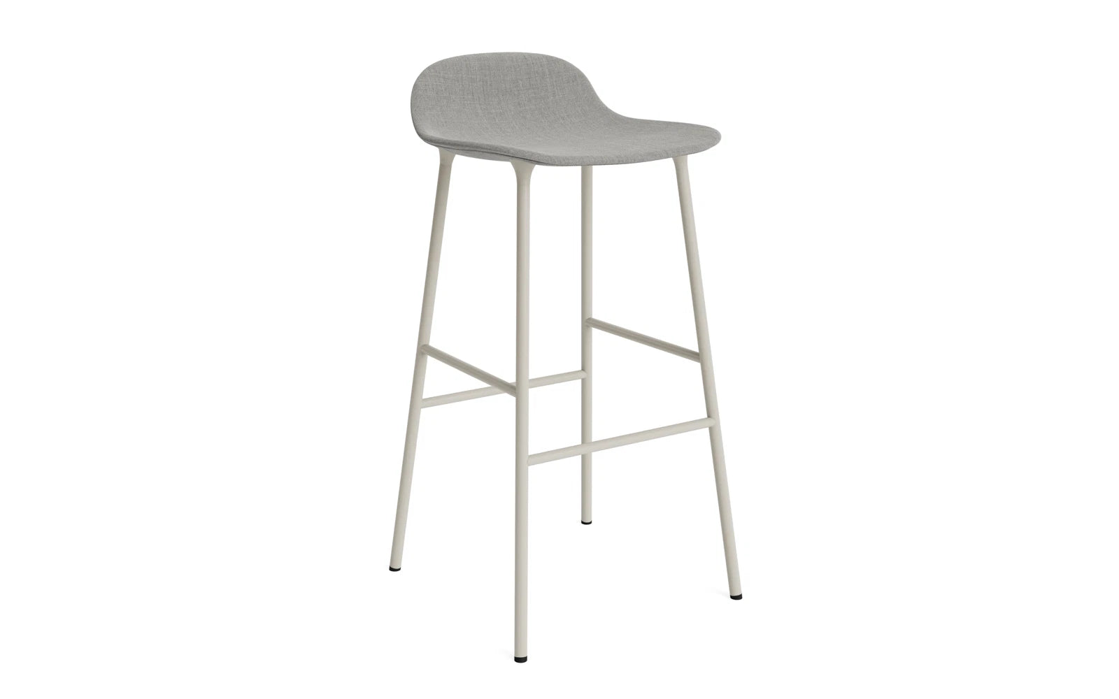Form Barstuhl 75 cm gepolstert Stahl Hellgrau Remix in Remix 133 präsentiert im Onlineshop von KAQTU Design AG. Barstuhl ist von Normann Copenhagen