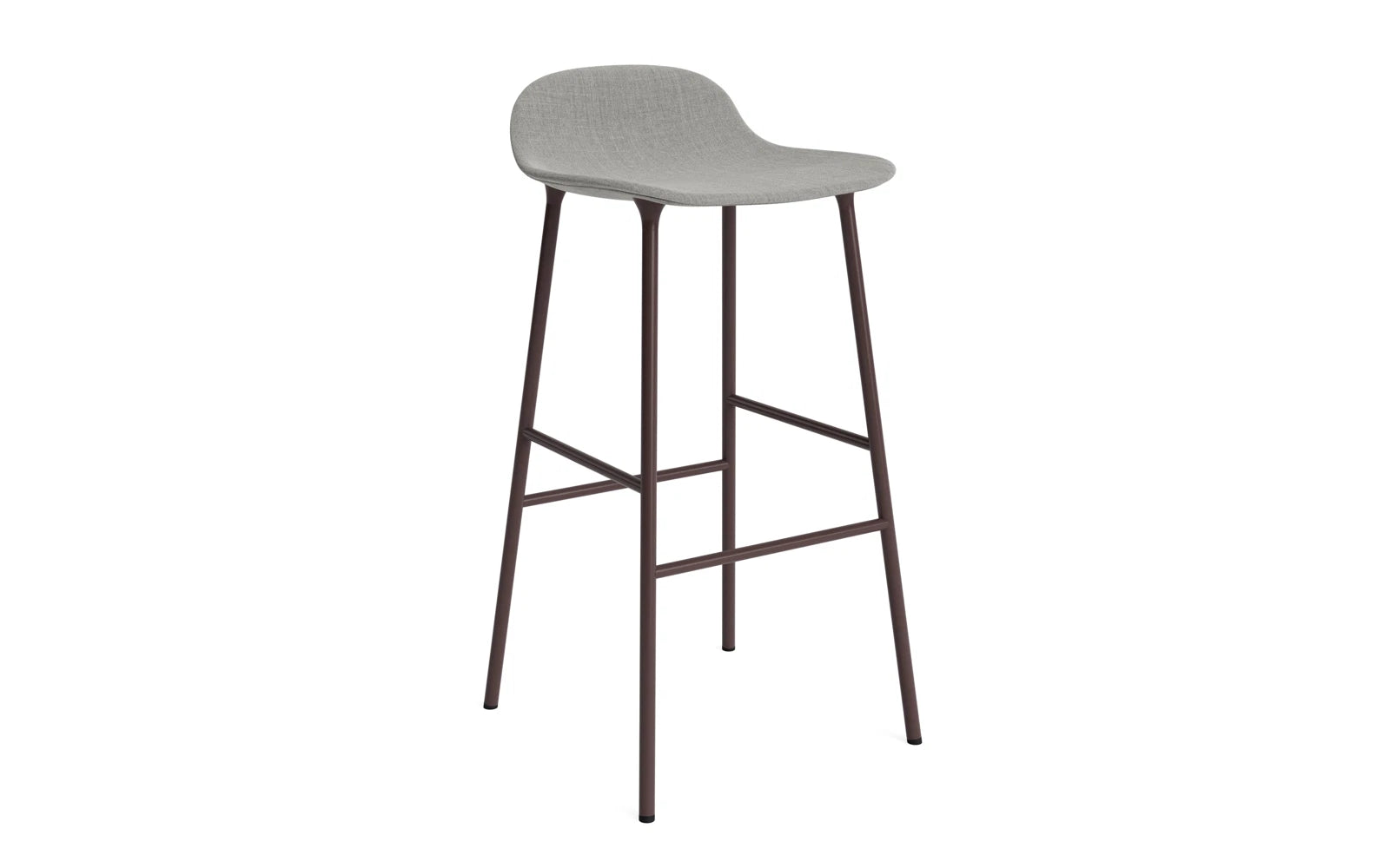 Form Barstuhl 75 cm gepolstert Stahl braun Remix in Remix 133 präsentiert im Onlineshop von KAQTU Design AG. Barstuhl ist von Normann Copenhagen