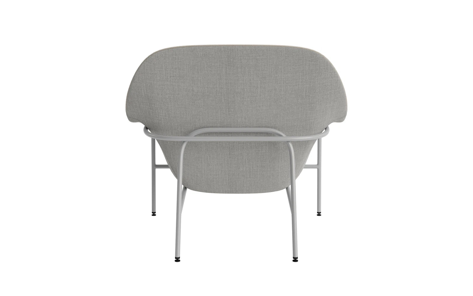 Eleganter Drape Lounge-Sessel in dezentem Grau von Normann Copenhagen, perfekt für entspannte Momente und modernes Wohndesign.
