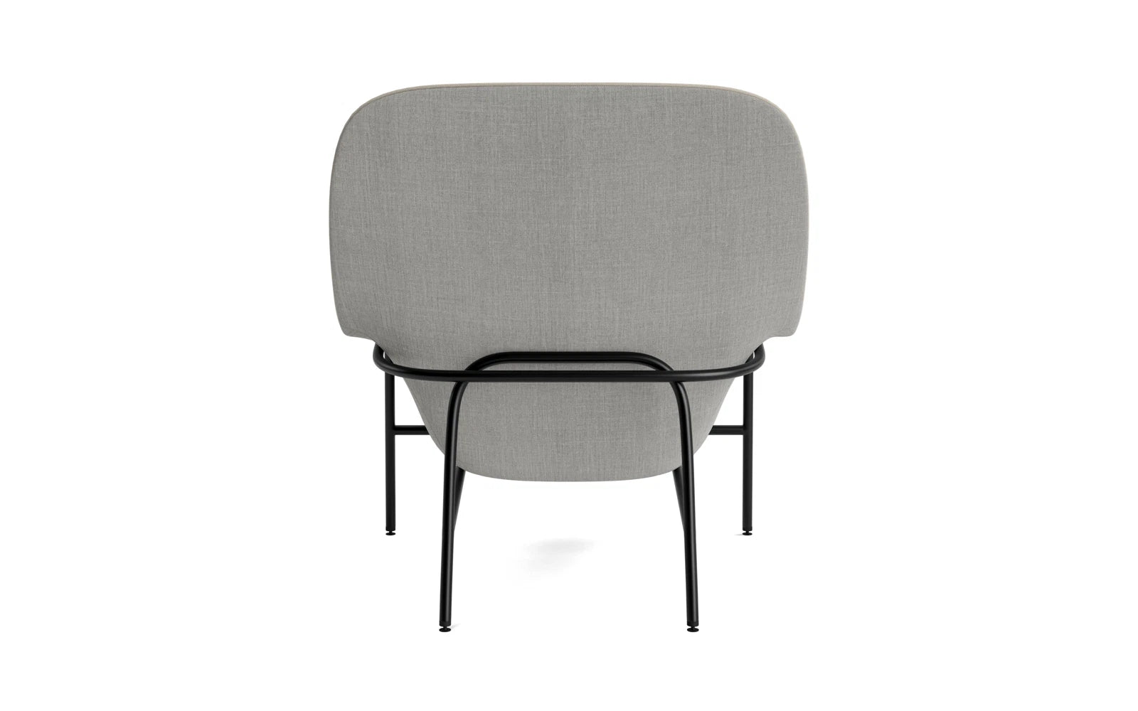 Eleganter Drape Lounge-Sessel hoch in Schwarz von Normann Copenhagen, vereint modernes Design mit hochwertigem Stahl und optimalem Sitzkomfort.