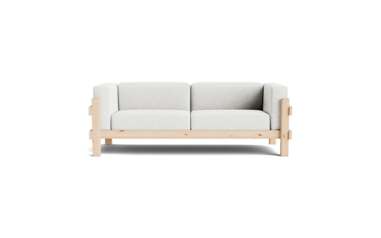 Modernes 3-Sitzer Kube Sofa aus Kiefernholz von Normann Copenhagen, perfekt für gemütliche und stilvolle Wohnambiente.
